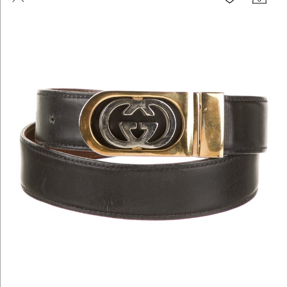 Vintage Gucci Leather G belt